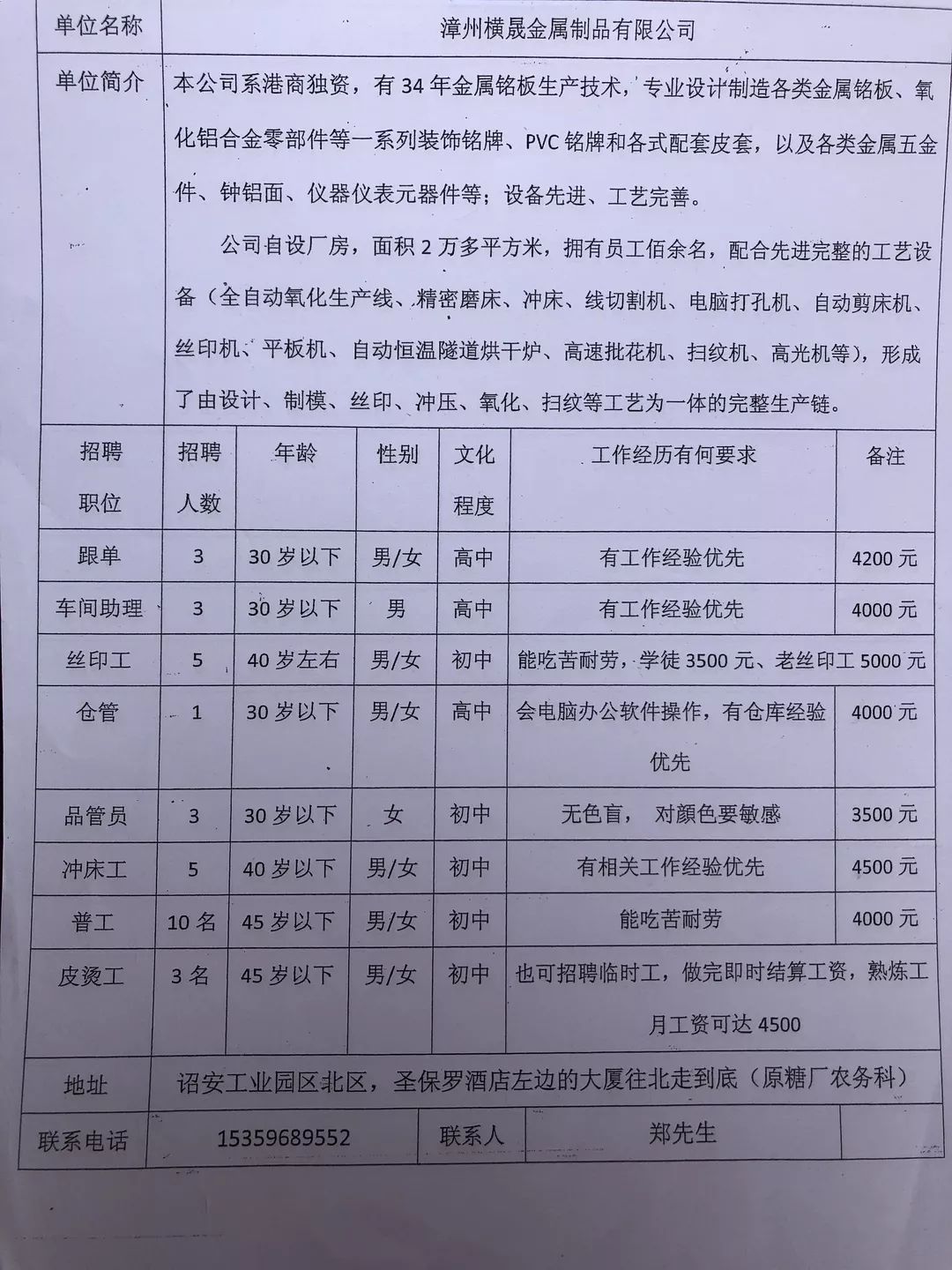 镇平县工厂招工信息更新及其社会影响分析